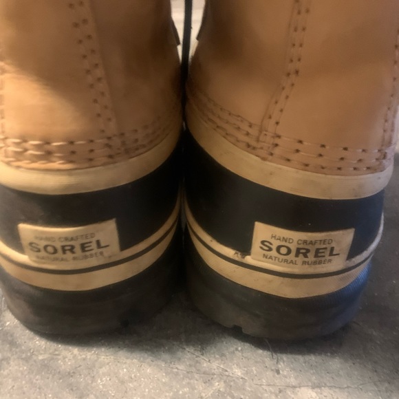 Sorel Men's Caribou Waterproof Leather colour buff size us9.5 - Picture 4 of 5